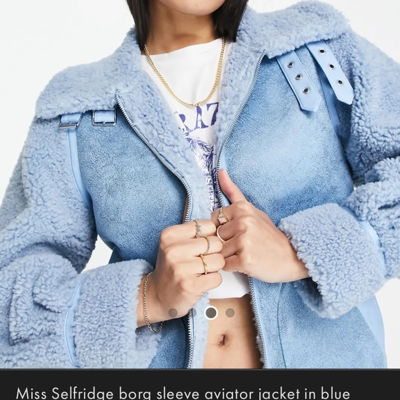 ASOS Miss Selfridge Aviator Jacket - Picture 2 of 7